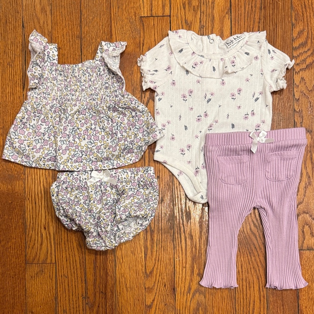 Charming Floral and Lavender Kids Set
